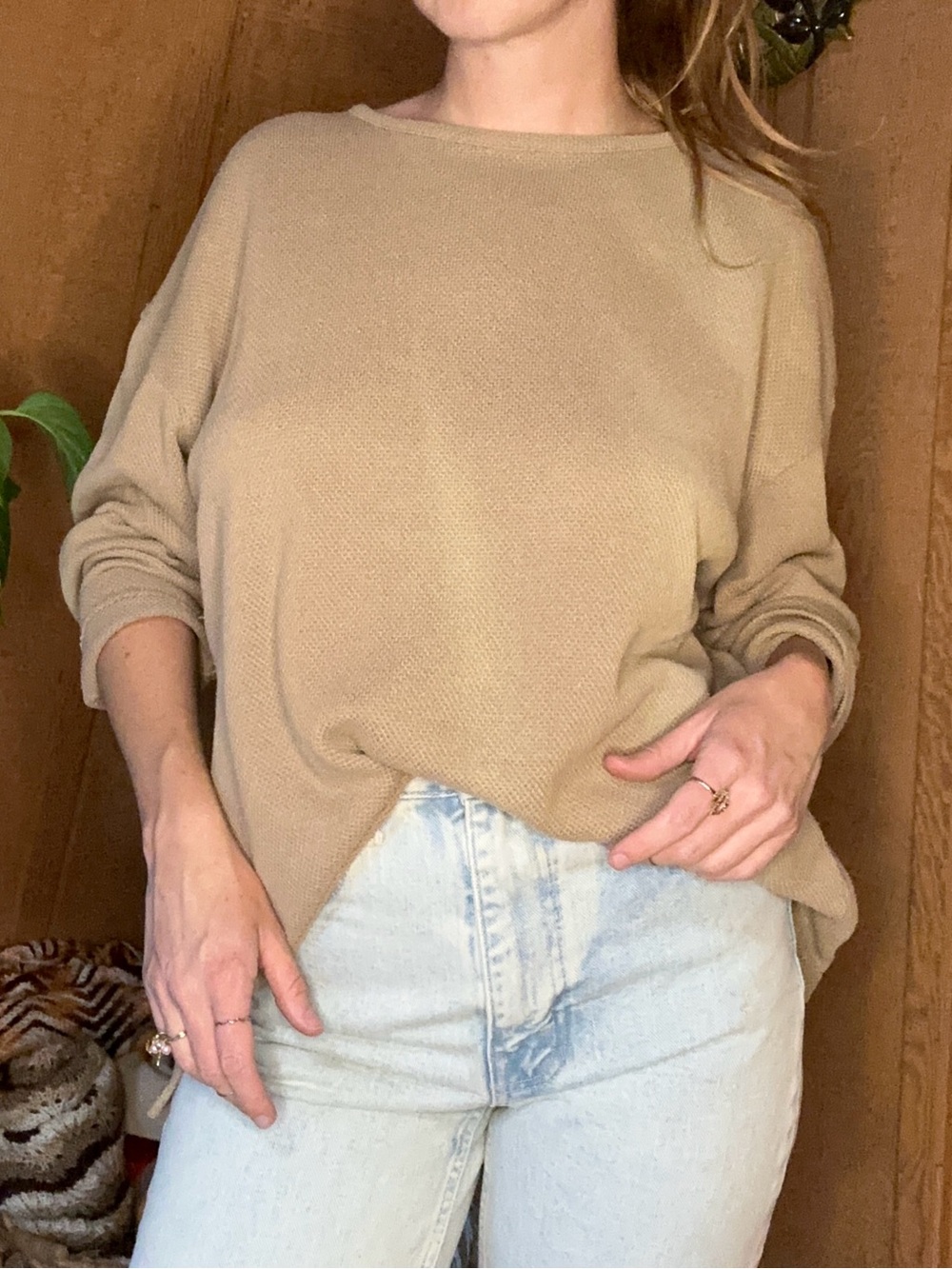 Vintage 1980s/90s Laura Tyler Oversized Knit Long-sleeve | Medium